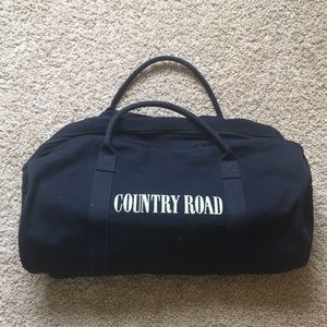 duffle bag country road